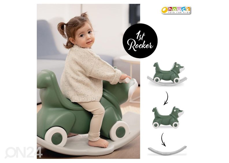 Беговел-качели 3-в-1 Hauck Toys 1st Rocker Fox зеленый увеличить