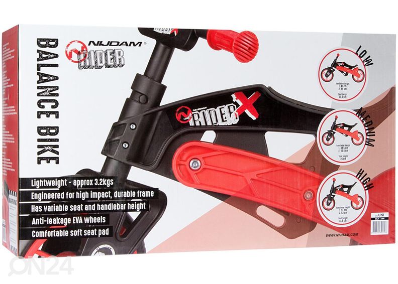 Беговой детский велосипед регулируемый N-Rider Nijdam увеличить