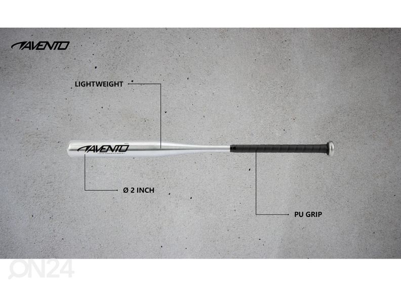 Бейсбольная бита алюминиевая Avento 73 см увеличить