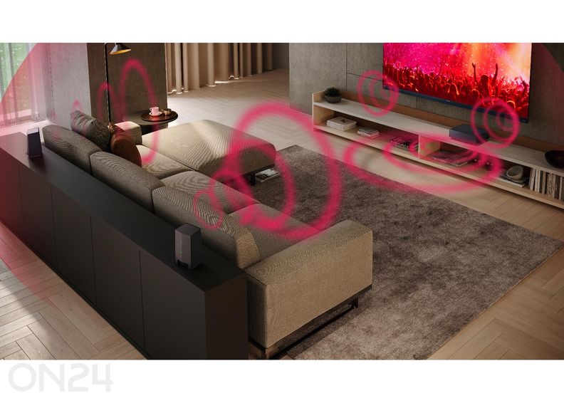 Беспроводной сабвуфер Sharp AQUOS Wireless Surround с поддержкой Dolby Atmos, DTS:X, чёрный увеличить