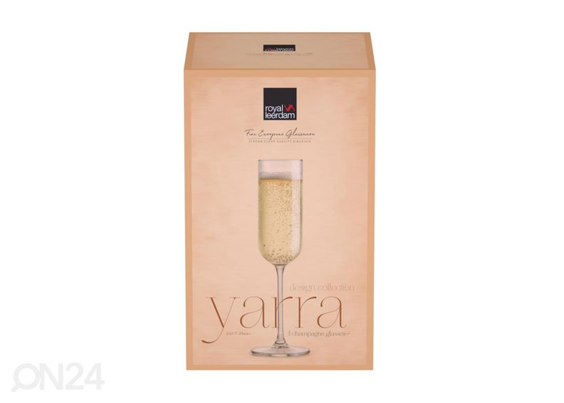 Бокалы для игристого вина Yarra 21 кл, 4 шт увеличить