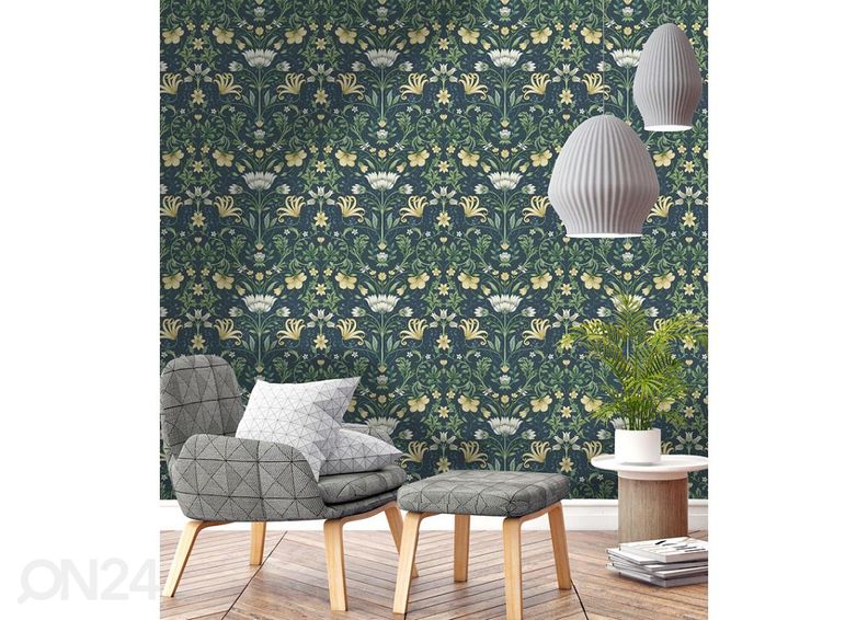 Бумажные обои Vintage Floral увеличить