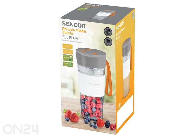 Вакуумный блендер для смузи на аккумуляторе Sencor SBL150WH увеличить