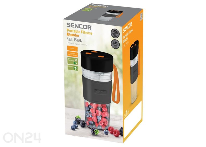 Вакуумный блендер для смузи на батарейках Sencor SBL151BK увеличить