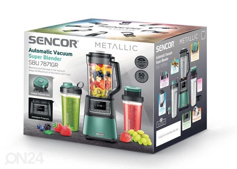 Вакуумный блендер Sencor Metallic SBU7871GR увеличить