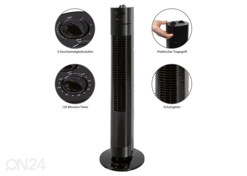 Вентилятор 78 см Clatronic TVL3770, черный увеличить