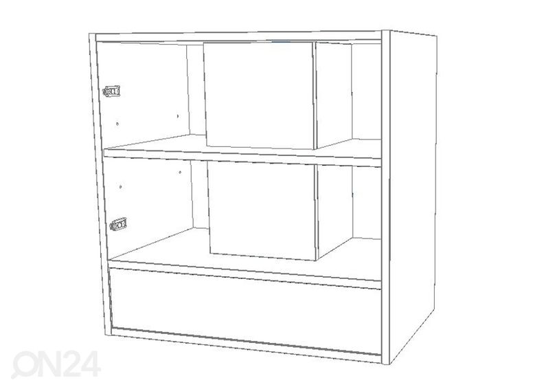 Верхний кухонный шкаф для вытяжки 60 cm увеличить