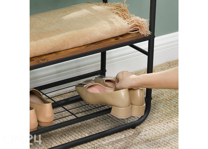 Вешалка в прихожую, коричневый/черный увеличить