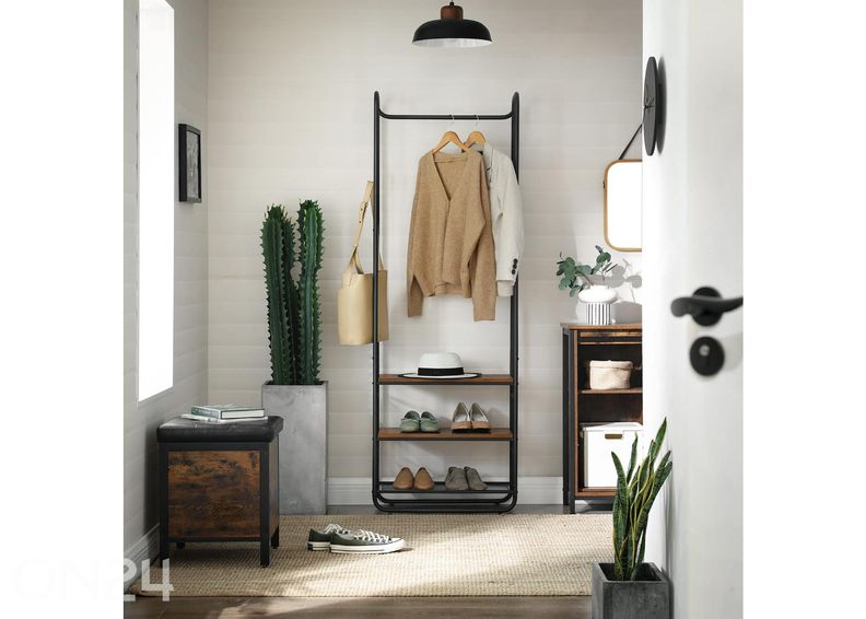 Вешалка в прихожую, коричневый/черный увеличить