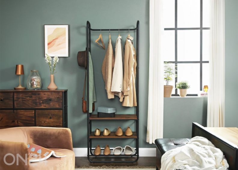 Вешалка в прихожую, коричневый/черный увеличить