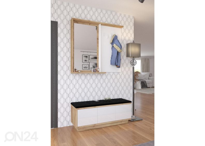 Вешалка в прихожую увеличить