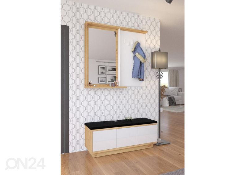 Вешалка в прихожую увеличить