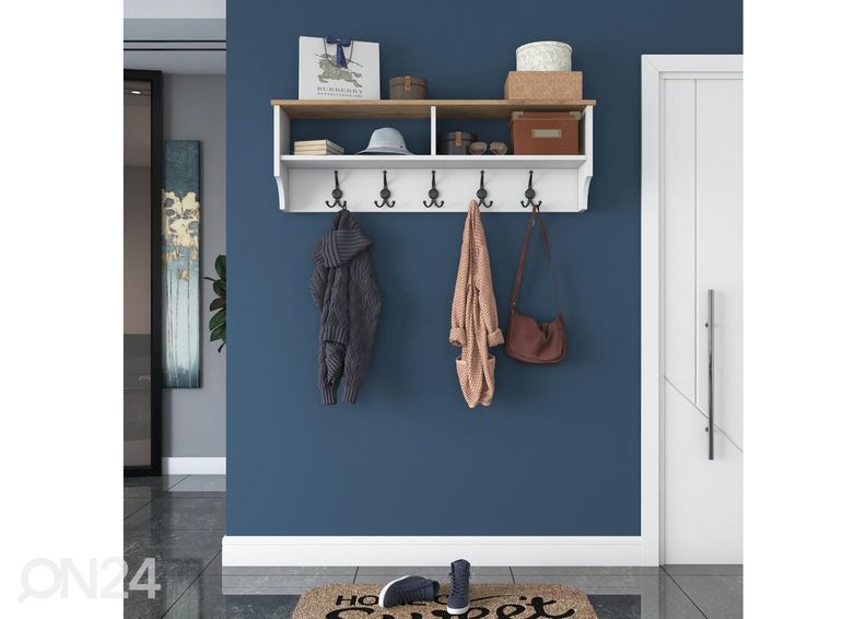 Вешалка в прихожую увеличить