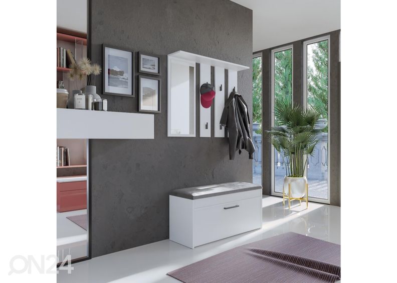 Вешалка в прихожую увеличить