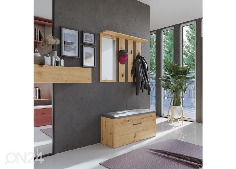 Вешалка в прихожую увеличить