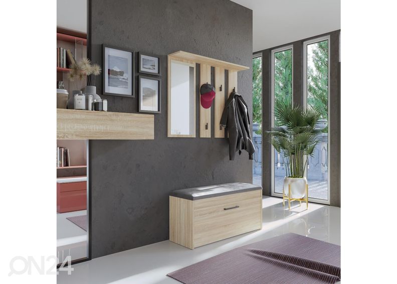 Вешалка в прихожую увеличить