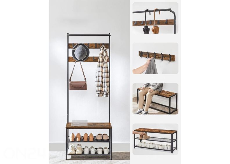 Вешалка в прихожую увеличить