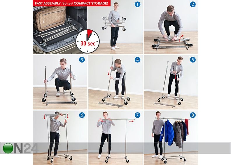 Вешалка напольная Tatkraft Darren увеличить