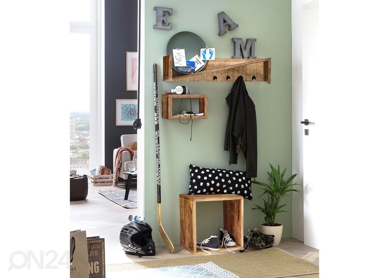 Вешалка настенная 90 cm, манго увеличить