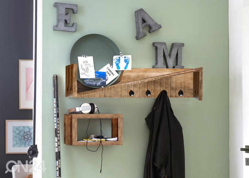 Вешалка настенная 90 cm, манго увеличить