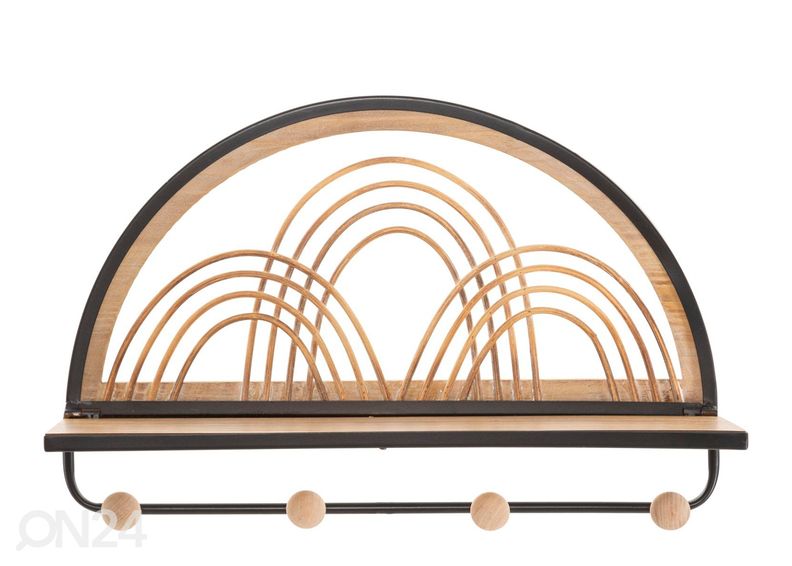 Вешалка настенная Porto, натуральный/черный увеличить