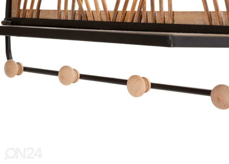 Вешалка настенная Porto, натуральный/черный увеличить