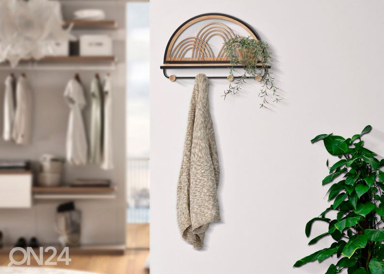 Вешалка настенная Porto, натуральный/черный увеличить