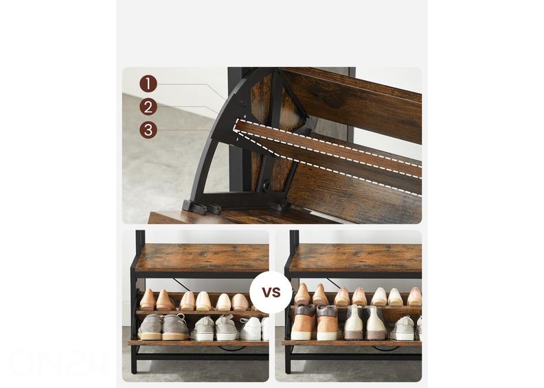 Вешалка с галошницей увеличить