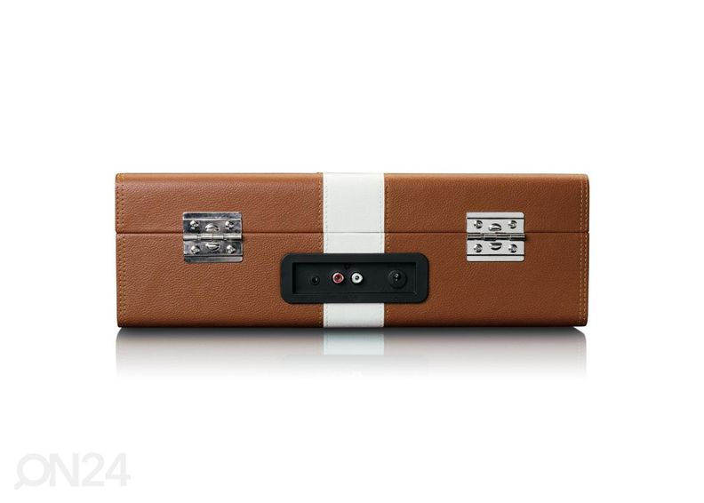 Виниловый проигрыватель в футляре Lenco, бело-коричневый увеличить