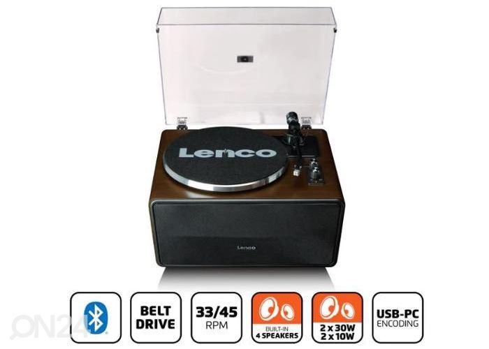 Виниловый проигрыватель со встроенными динамиками 80Вт Lenco LS470WA увеличить