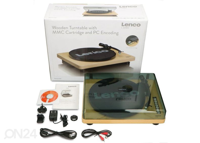 Виниловый проигрыватель Lenco L30WD, дерево увеличить