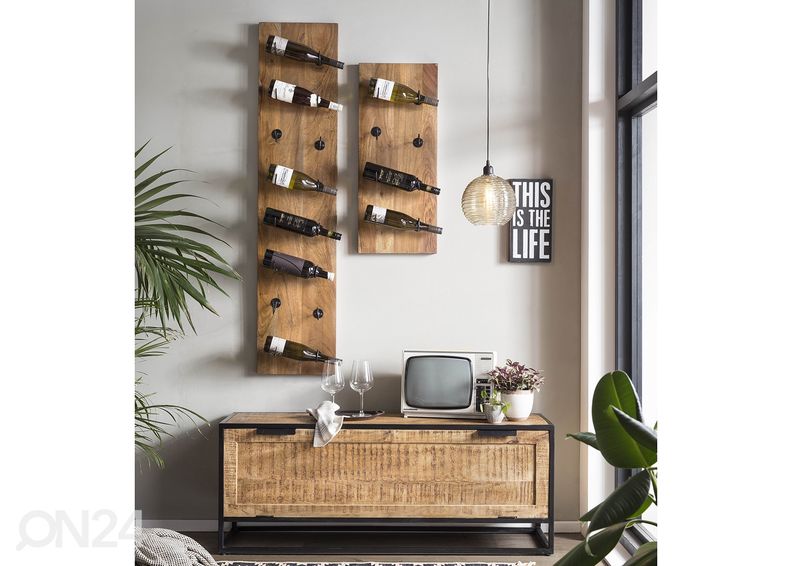 Винная полка Rustic 80 cm, натуральный увеличить