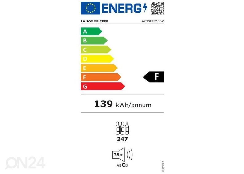 Винный холодильник La Sommelier APOGEE250DZ увеличить