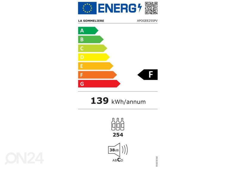 Винный холодильник La Sommelier APOGEE255PV увеличить