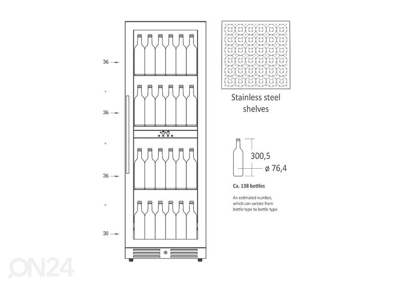 Винный холодильник Scandomestic SV1382B увеличить