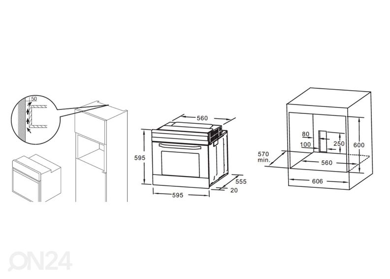 Встраиваемая духовка Brandt увеличить