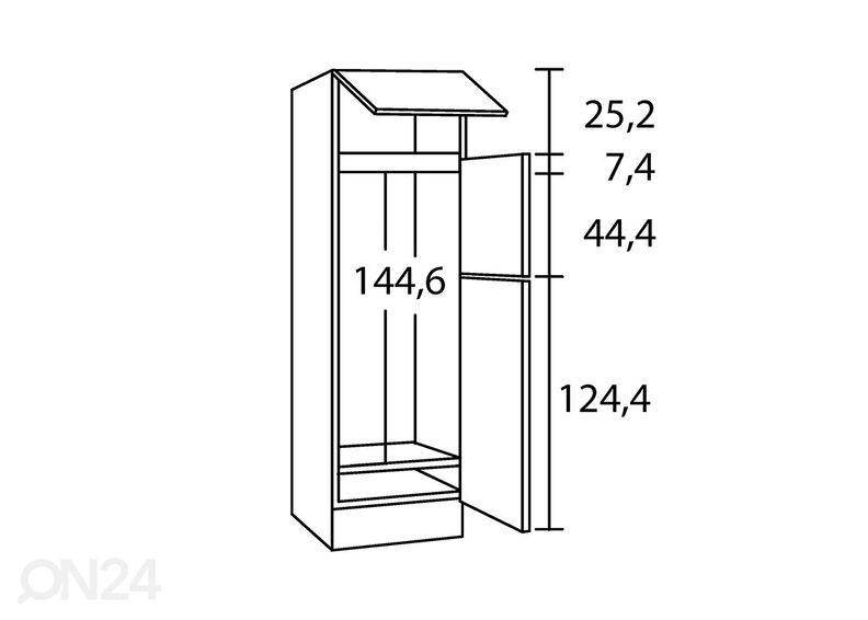 Высокий кухонный шкаф Udine 60 cm увеличить