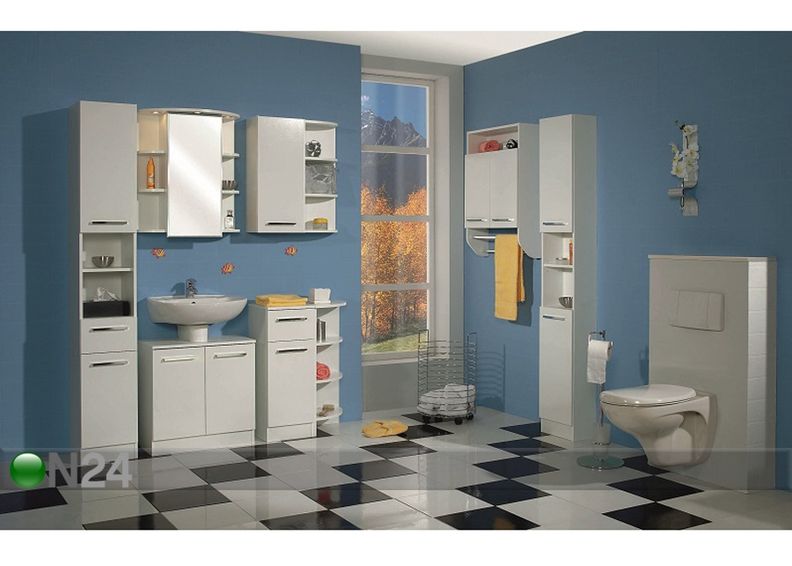 Высокий шкаф в ванную 335 увеличить