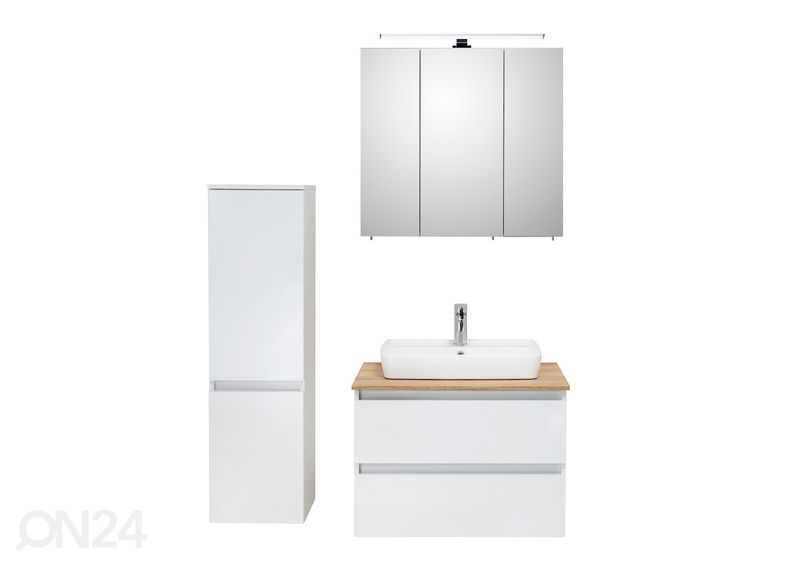 Высокий шкаф в ванную 360 увеличить