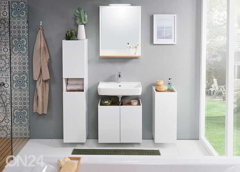 Высокий шкаф в ванную увеличить