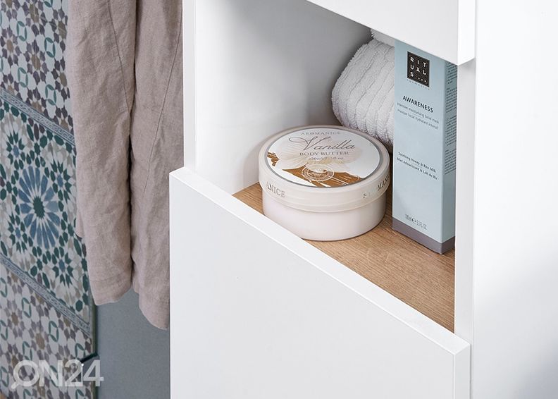 Высокий шкаф в ванную увеличить