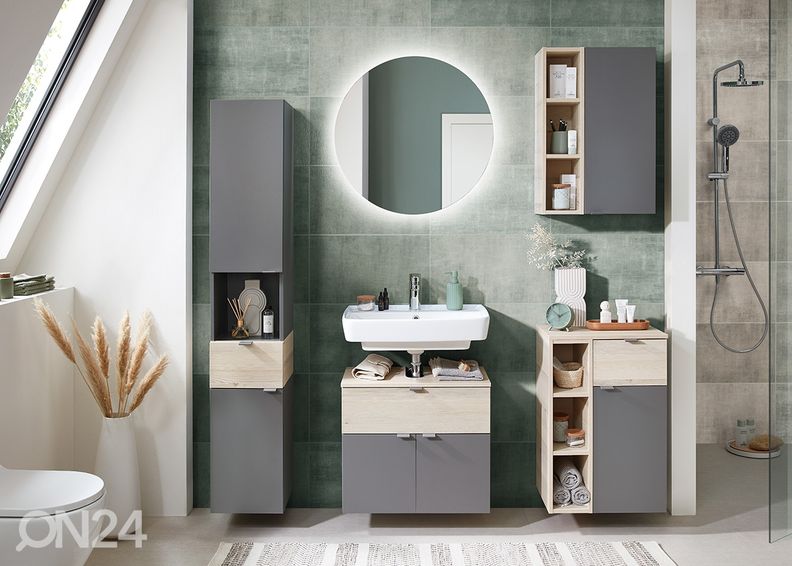 Высокий шкаф в ванную 394 увеличить