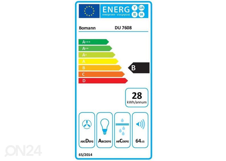 Вытяжка Bomann DU7608B, черная увеличить
