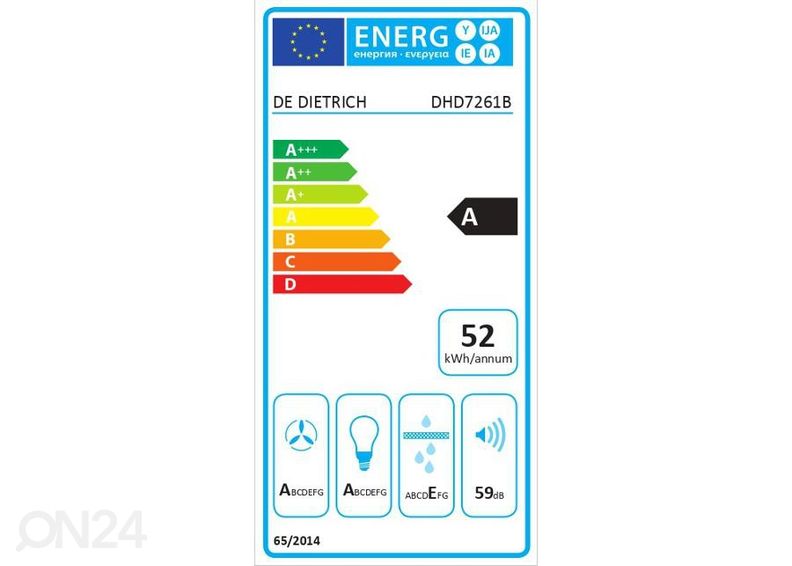 Вытяжка De Dietrich DHD7261B увеличить