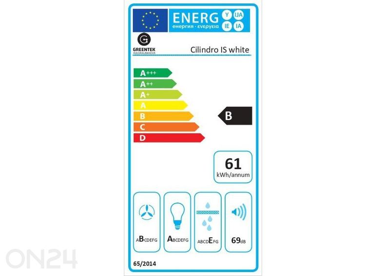 Вытяжка Greentek Cilindro IS белая увеличить