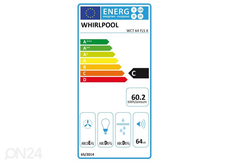 Вытяжка Whirlpool WCT64FLSX увеличить