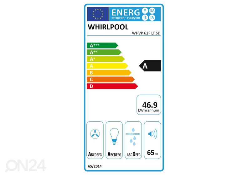 Вытяжка Whirlpool WHVP62FLTSD увеличить