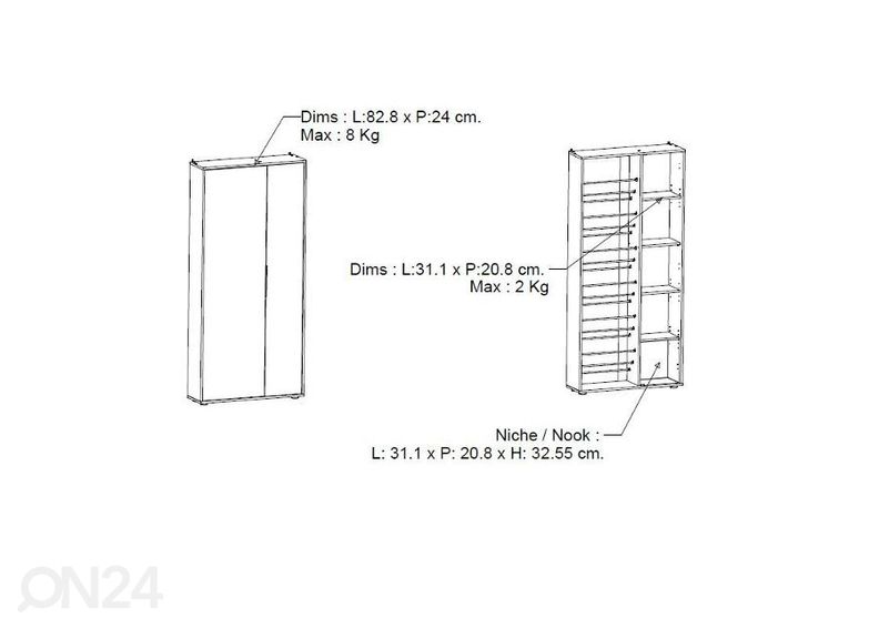 Галошница с зеркалом Ebony увеличить