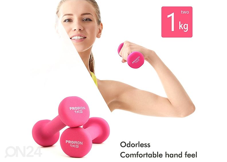 Гантели ProIron Neopreen 1 кг, 2 шт увеличить