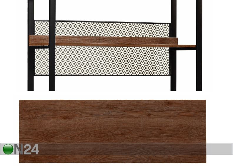 Гардеробная система (3 полки+ 2 штанги) 120x200 cm увеличить